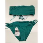 O'Neill New. O’Neill teal bandeau bikini set. S-top/L-bottom. Retails $119 Photo 9