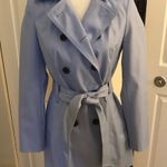 EXPRESS periwinkle purple blue rain Trench coat Photo 0