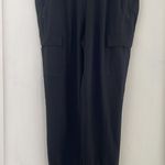Athleta Unbound Jumpsuit Athletic Romper Yoga Sporty Travel in Black Size L Photo 9