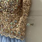 Prom Girl Blue and Rhinestone dress Size 7/8 Photo 3