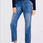 Tribal Jeans Audrey MidRise Girlfriend Carpenter Ankle Jeans size 8 Blue Photo 0