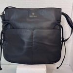 Nanette Lepore Stylish Black Leather Quilted Shoulder Bag Ladies' Designer Purse Photo 0