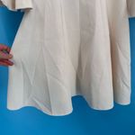 Metisu‎ Women's Bell Sleeve Boat Neck Lined Satin Sheath Dress Cream Size Medium Photo 4