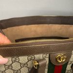 Gucci GG Supreme Monogram Web Medium Ophidia Tote Bag Brown. Photo 11