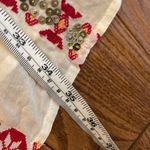 Scotch & Soda  white embroidered red with sequin tassel dress Photo 10