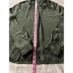 Madewell Jacquard Dot Pajama Shirt Button Down Blouse Green Size Small Photo 7