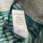 Athleta Jersey Knit Cowl Neck Pullover 3/4 Sleeve Size Small Teal Green Gray Y2K Photo 4