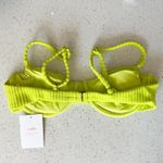 ANDIE The Bermuda Top Ribbed Terry Neon Lemon Size Small Photo 3