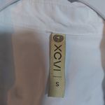 XCVI  Elegant White Button Up Tunic Blouse Corset Back Size Small Photo 5