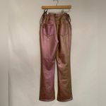 Revolve NICHOLAS Valeria Metallic Side Lace Up Pants Iridescent Pink High Rise Size 2 Photo 6