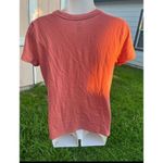PINK - Victoria's Secret Victoria's Secret Pink Women's M Orange Short Sleeve Crew Neck Tee Photo 3