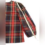 J.Crew NWT Holiday Stewart Tartan Plaid Ruffle Sleeve Top Size Large Photo 11