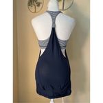 Lululemon  Navy Blue White Practice Freely Tank in Inkwell Size 4 Photo 1