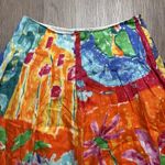 Ralph Lauren Lauren  Ruffle A-Line‎ Skirt Womens 6 Multicolor Floral Print Cotton Photo 1