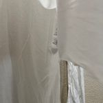 Wilfred Free Aritzia White Vegan Leather Shoulders Long Sleeve Blouse Top Sz S Photo 2