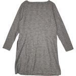 Duluth Trading Co Striped Boatneck Long Sleeve Casual Shift Knit Dress Womens XL Gray Photo 4