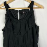 Mossimo Black Y2K Ruffle Front Sleeveless Fit & Flare Mini Dress S Photo 2