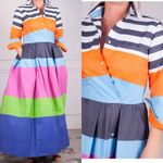 Sara Roka Elenat Silk Midi Dress Watercolor Abstract Floral Size IT 40 Small Photo 12