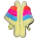 UGG  Colorful Fuzzy Slippers Size 8 Photo 2