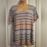 Maurice's  24/7 Sz 1X Striped Multicolor Women's Top Photo 1