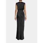 Ramy Brook Quinn Plunge-Neck Gown Dress Black Size 10 NWT Bold Front Slit Photo 7