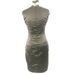 ASOS  Taupe Satin Square Neck Dress - Size 6 Photo 5