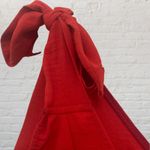 BiBi Tie Shoulder Wrap Top Red M/L Casual Chic Size L Photo 7