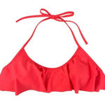 Victoria's Secret Victoria’s Secret Swim Neon Orange Ruffle Bikini Top Size Medium Photo 0