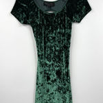 Dress the Population One Rad Girl Dress Womens Paige Green Velvet Mini Size XS Photo 0