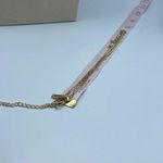 White House | Black Market WHBM “L” dangle rhinestone gold colored choker . Photo 5