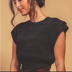 Rag Poets  cropped sweater black sz L Photo 0