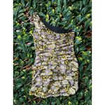 ZARA  Purple Yellow Scrunched One Shoulder Mini Dress Size Medium Photo 3