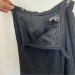 Vintage Solid Black Lace Straight Leg Pants Size 8 Photo 5