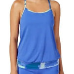 Nike  Swim Cascade Drape-Back Tankini‎ Top Size S Built in Bra Removable Cups NEW Photo 0