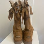 Koolaburra by Ugg Andrah Tall Chestnut Suede Boots Lace Up Back 8 Photo 2