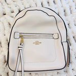 Coach  Leather Backpack Bag White/Cream Photo 0