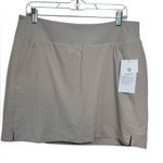 Athleta  Taupe‎ Soho Skort Jupe Short  NWT Hiking Golf Pickleball Preppy Size 14 Photo 0