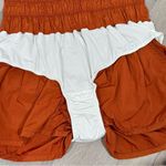 Free People  The Way Home Nylon Athletic Running Shorts Rust Orange Small Photo 7