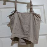 Maidenform Tan Fitted Crop Camisole Top NWT 3X Photo 1