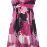 The Limited  Pink Purple Black White Abstract Print Sleeveless‎ Dress NWT Size 0 Photo 0