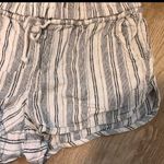 Women stripped black and white shorts Size M Photo 1