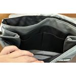 Steve Madden  Jodie Crossbody Purse Bag Gray Quilted‎ Nylon Adjustable Strap Logo Photo 10