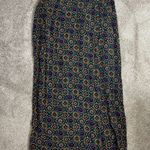 Melrose Studio Maxi Skirt Vintage Side Button Closure Size 12 Paisley Geometric Purple Photo 0