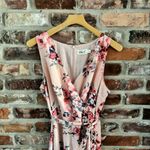Eliza J  Pink Floral Ruffle Chiffon Midi Dress, 14 Photo 2