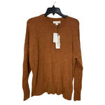 TREASURE & BOND Crew Neck Pullover in Rust Leather Size XS NEW Brown Photo 1