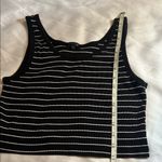 Splash  Black and White Striped Tank Top XLYuniors Photo 2
