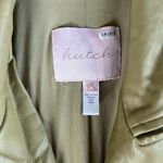 Hutch Anthropologie Green Faux Leather Blazer Size XS Photo 4
