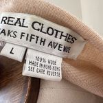 Real Clothes Saks‎ Fifth Avenue Sweater Women Large Wool Color block Vintage Photo 4