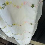 Vintage Floral Embroidered White Maxi Dress Photo 4