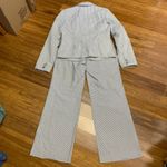 Ann Taylor LOFT Pinstripe Seersucker Blazer Pantsuit Suit Set Womens Size 6/8 Photo 5